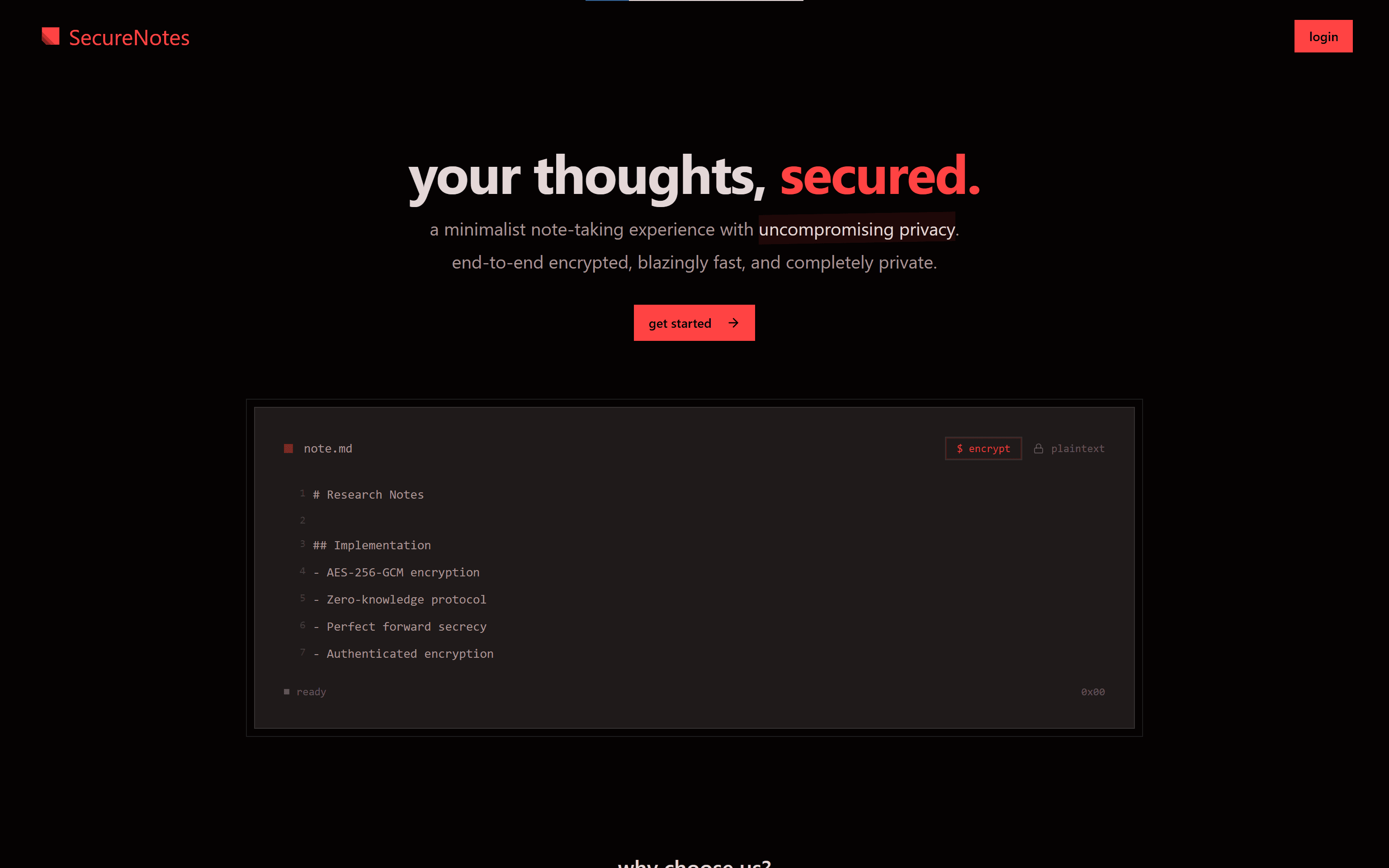 Secure Notes